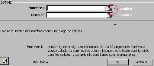 Fonction somme EXCEL