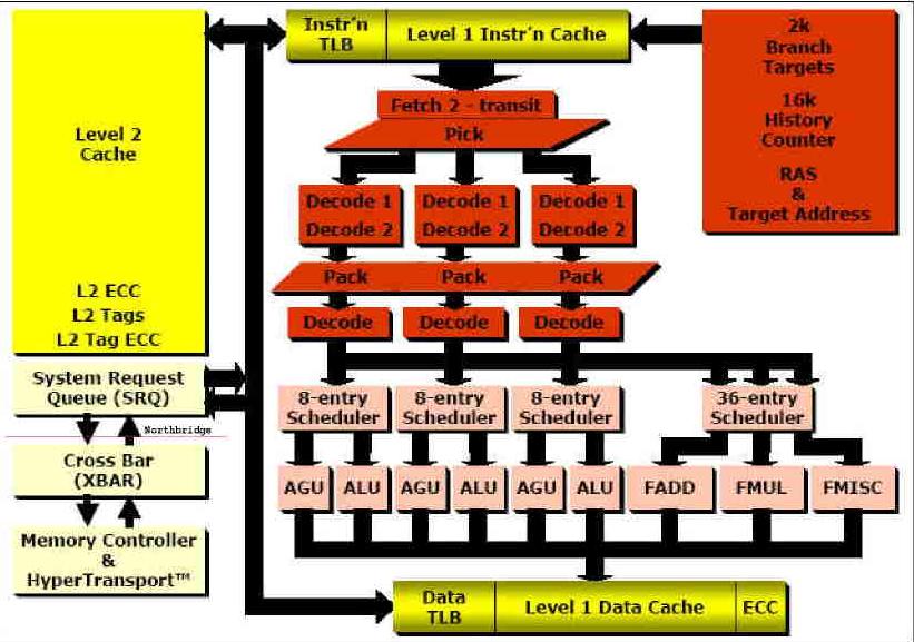 structure AMD 64