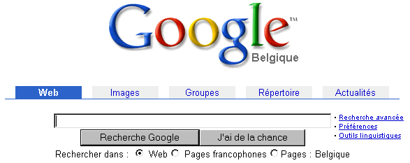 moteur de recherche GOOGLE