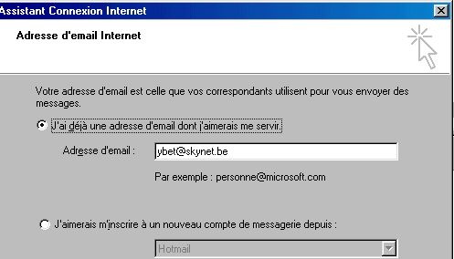 crer un nouveau compte de messagerie