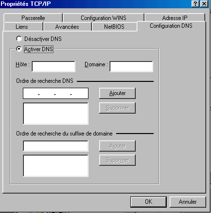 Configuration DNS