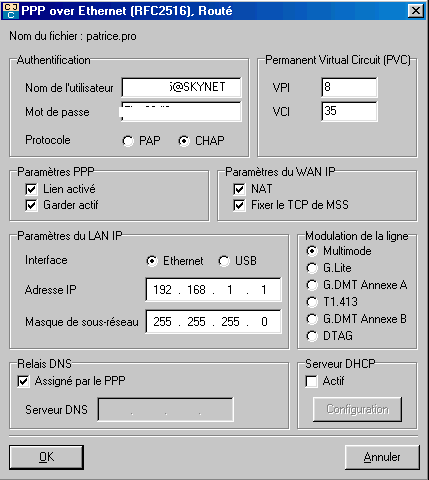 Config PPPoE